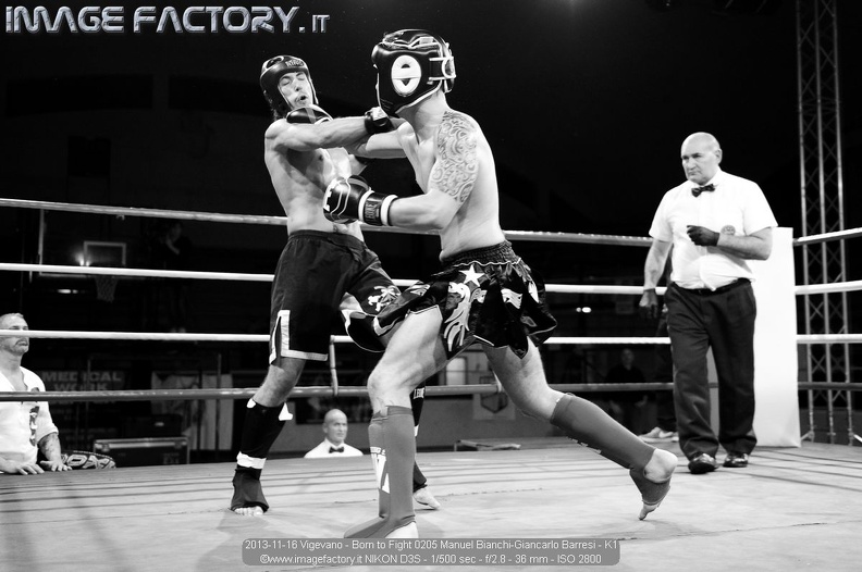 2013-11-16 Vigevano - Born to Fight 0205 Manuel Bianchi-Giancarlo Barresi - K1.jpg